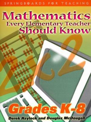 Mathematics Every Teacher Should Know 1552440125 Book Cover