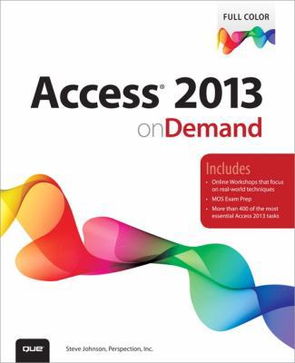 Access 2013 on Demand 0789750473 Book Cover