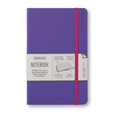 Bookaroo Notebook (A5) Purple B09WN847L9 Book Cover