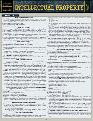 Intellectual Property: A Quickstudy Laminated L... 1423242580 Book Cover