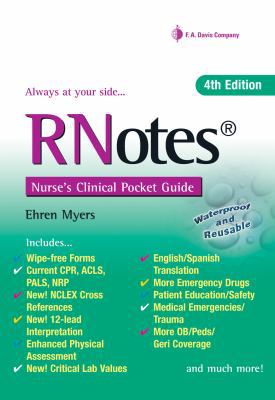 Rnotes(r): Nurse's Clinical Pocket Guide 0803640242 Book Cover