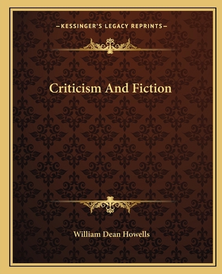 Criticism And Fiction 116265886X Book Cover