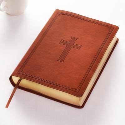 KJV Super Giant Print Lux-Leather Tan [Large Print] 1432117998 Book Cover