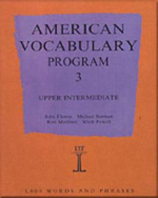 American Vocabulary Program 3: Upper Intermediate 090671771X Book Cover