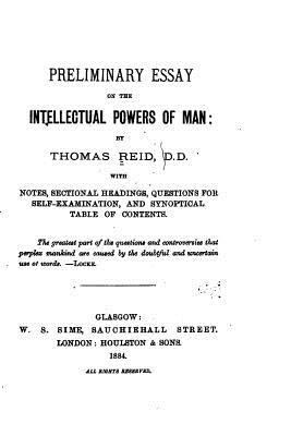Preliminary Essay on the Intellectual Powers of... 1523930225 Book Cover