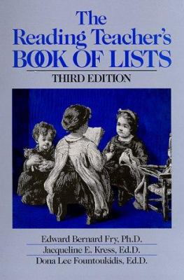 Reading Teacher's Book of Lists (Spiral Wire) 0137620144 Book Cover