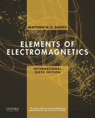 Elements of Electromagnetics 019932140X Book Cover