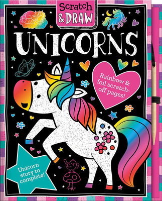 Scratch and Draw Unicorns 1801055505 Book Cover