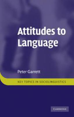 Attitudes to Language 0511844719 Book Cover
