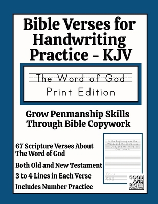 Bible Verses for Handwriting Practice - KJV: Wo... B0DT9BFP17 Book Cover