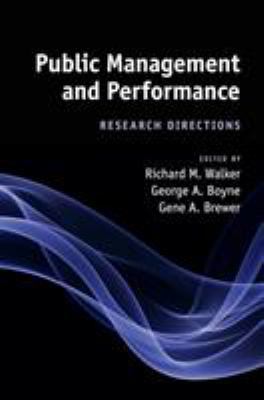 Public Management and Performance 0521116635 Book Cover