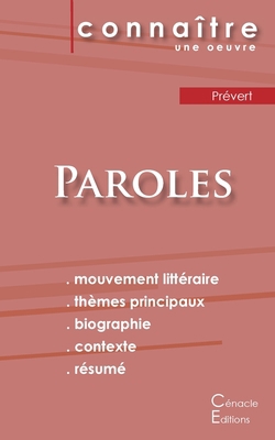 Fiche de lecture Paroles de Prévert (Analyse li... [French] 2367887454 Book Cover