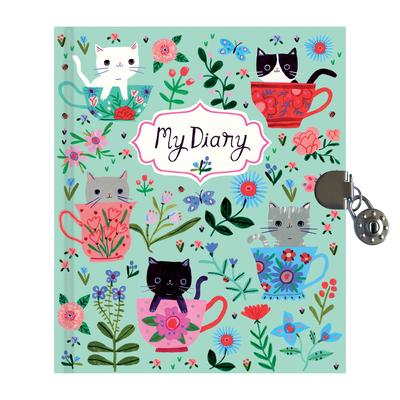 Teacup Kittens Locked Diary 0735367884 Book Cover