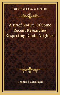 A Brief Notice Of Some Recent Researches Respec... 1168842131 Book Cover