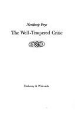 The Well-Tempered Critic 0889027463 Book Cover