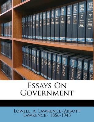 Essays on Government 1173221034 Book Cover