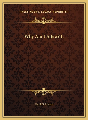 Why Am I A Jew? I. 1169401082 Book Cover