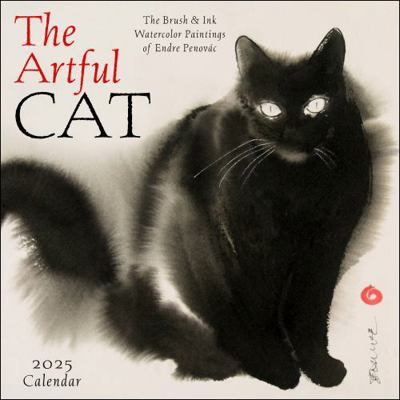 The Artful Cat 2025 Wall Calendar: Brush & Ink ... 1524890820 Book Cover