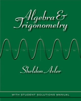Algebra & Trigonometry: With Student Solutions ... 047047081X Book Cover