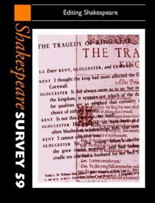 Shakespeare Survey 0521868386 Book Cover
