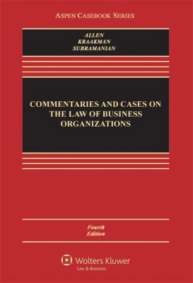 Commentaries and Cases on the Law of Business O... 145481361X Book Cover