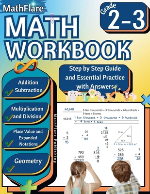 MathFlare - Math Workbook 2nd and 3rd Grade: Ma... B0D1V4XN8K Book Cover