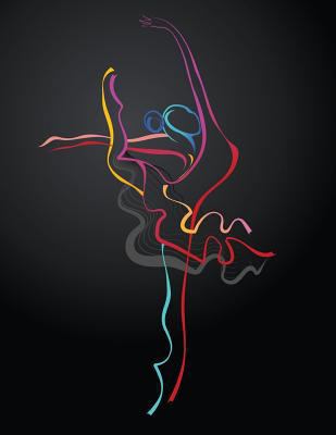 Music Notebook: Pretty Ballerina Ballet Dancer 140 Page Blank Sheet Music, 10 Large Staves Per Page