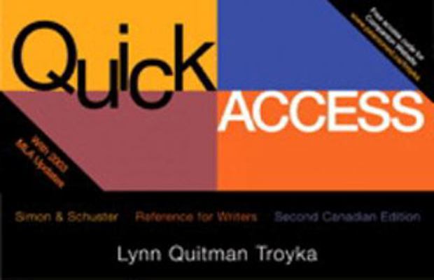 Quick Access Reference for Writers, Second Cana... 0131399063 Book Cover