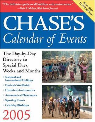 Chase's Calendar of Events 2005 (Book with CD-ROM) 0071446761 Book Cover