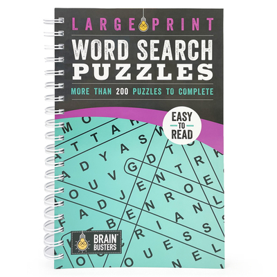 Large Print Word Search Puzzles Teal: More Than... [Large Print] 1680524879 Book Cover