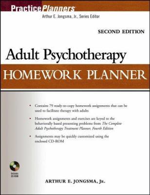 Adult Psychotherapy Homework Planner [With CDROM] 0471763438 Book Cover