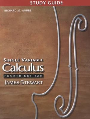 Study Guide for Stewart's Single Variable Calculus 0534364314 Book Cover