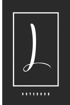 L | Monogram Initial Notebook: Lined Notebook / Journal Gift, 110 Pages, 6x9, Soft Cover, Matte Finish