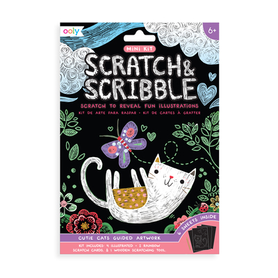 Mini Scratch & Scribble Art Kit: Cutie Cats B07TZ8FH2D Book Cover