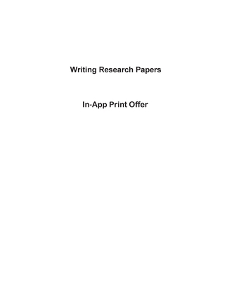 Writing Research Papers: A Complete Guide, Book... 0134571975 Book Cover