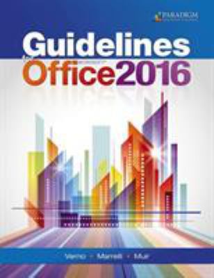 Guidelines for Microsoft Office 2016 0763868035 Book Cover