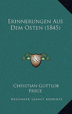Erinnerungen Aus Dem Osten (1845) [German] 1168552214 Book Cover