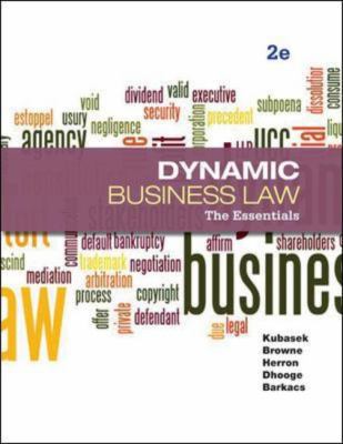 Dynamic Business Law: The Essentials 0073524972 Book Cover