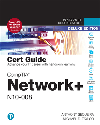 Comptia Network+ N10-008 Cert Guide, Deluxe Edi... 0137585306 Book Cover