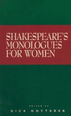 Shakespeare's Monologues for Women 0940669129 Book Cover