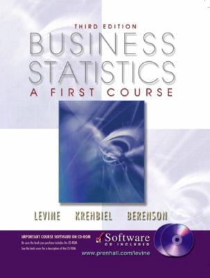 Business Statistics: A First Course and CD-ROM,... 0130782017 Book Cover