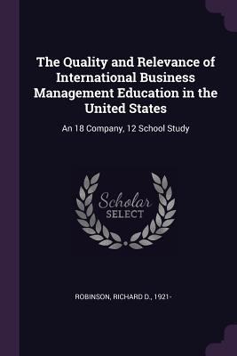 The Quality and Relevance of International Busi... 1379215285 Book Cover