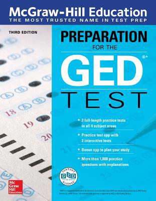 McGraw-Hill Education Preparation for the GED T... 1260118282 Book Cover