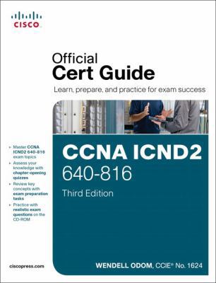 CCNA ICND2 640-816 Official Cert Guide 1587204355 Book Cover