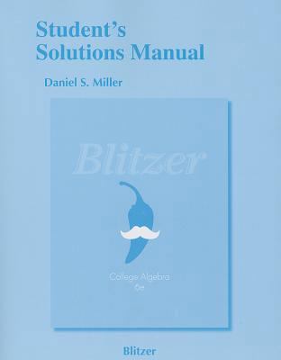 Student's Solutions Manual for College Algebra 0321850106 Book Cover