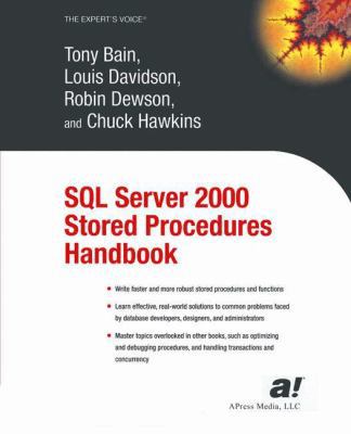 SQL Server 2000 Stored Procedures Handbook 1590592875 Book Cover