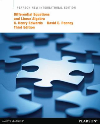 Differential Equations and Linear Algebra: Pear... 1292039086 Book Cover