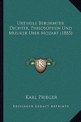 Urtheile Beruhmter Dichter, Philosophen Und Mus... [German] 1167398122 Book Cover