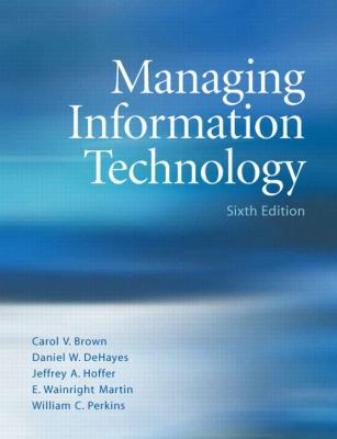 Managing Information Technology 0131789546 Book Cover