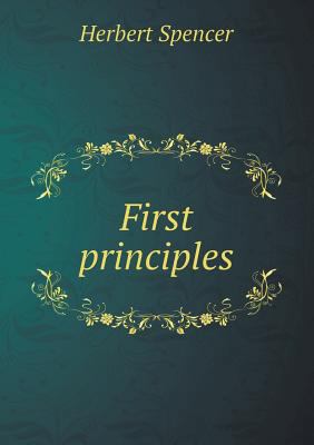 First Principles 5518655436 Book Cover